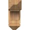 Ekena Millwork Thorton Arts and Crafts Smooth Bracket w/ Offset Brace, Western Red Cedar, 7 1/2"W x 18"D x 18"H BKT0806X18X18THR03SWR - alternate 4